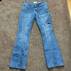 Celebrity Pink Flare Jeans in Classic Blue